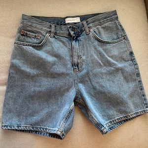 High waisted Jean shorts from Topshop.